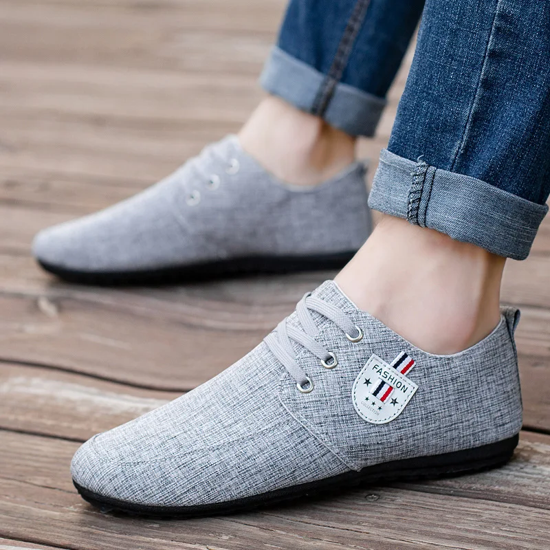 

Men Shoes Casual Breathable Slip-on Mens Loafers Flats Canvas Shoes Men White Sneakers Comfortable Driving Shoes Zapatos Hombre