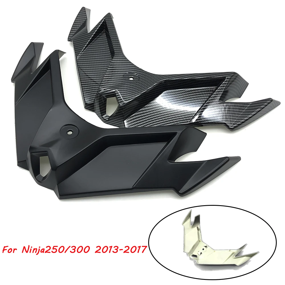 

Motorcycle ABS Front Fairing Pneumatic Winglets Tip Wing Protector Shell Cover For Kawasaki Ninja250 Ninja300 Ninja250/300 13-17