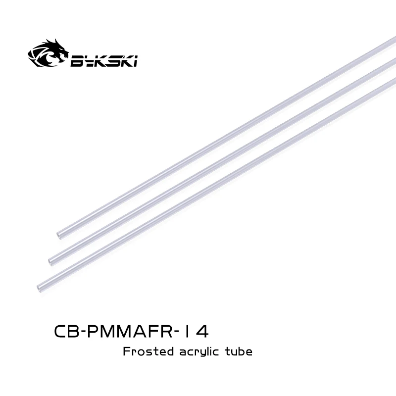 

Bykski 500mm Frosted Acrylic Hard Tubes, High Quality Acrylic Light Transmission, 14x10mm OD14 ID10, 2 Tubes/lot, CB-PMMAFR-14