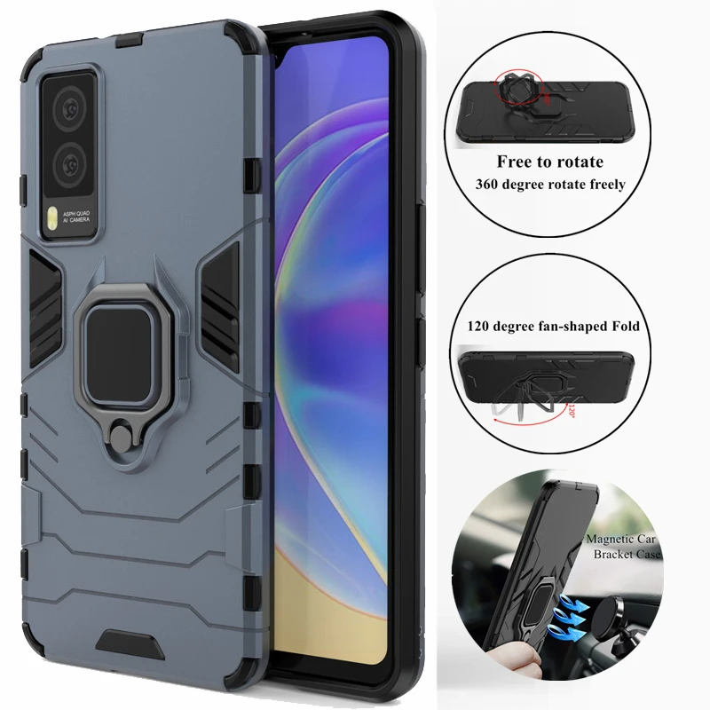 

For Vivo V21E 5G Case For Vivo V21E 5G Cover Shockproof Silicone Armor PC TPU Hard Back Protective Phone Cover For Vivo V21E 5G