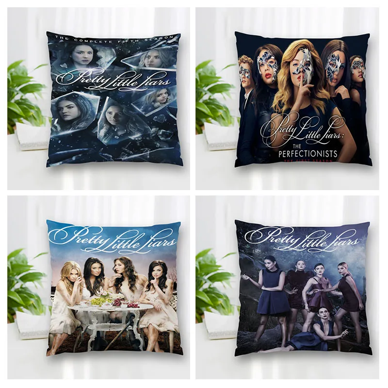 

Custom Square Pillowcase Pretty Little Liars Soft Pillow Cover Zippered More Size Two Sides DIY gift Pillowcase 35x35cm 60x60cm