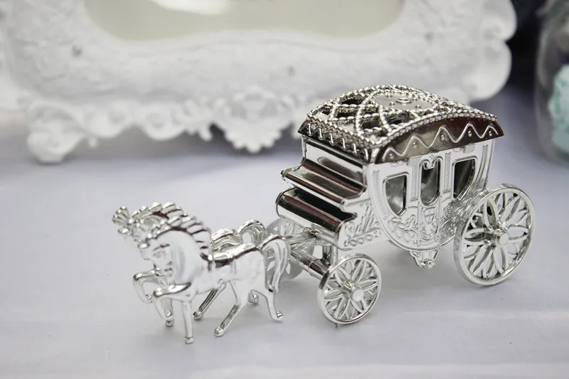 Новое поступление прозрачная золотая Серебряная пластиковая коробка-каретка