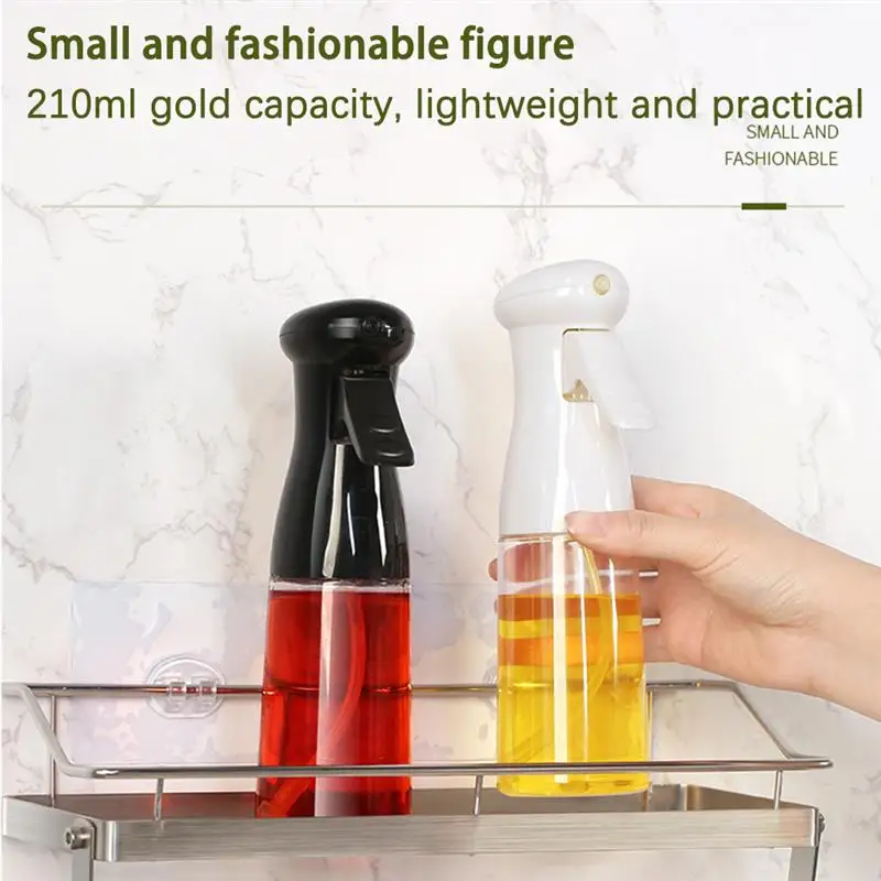 

210ML Gravy Boats Oil Spray Mist Bottle Kitchen Olive Oil Vinegar BBQ Pneumatic Cooking Grill Salad Grilling Spray Dispenser