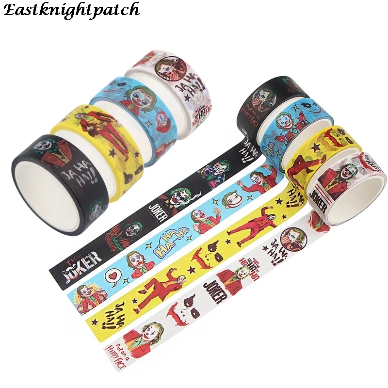 

E2266 Horror Clown Washi Tape Paper DIY Planner Masking Tape Adhesive Tapes Stickers Stationery Tapes Decorative