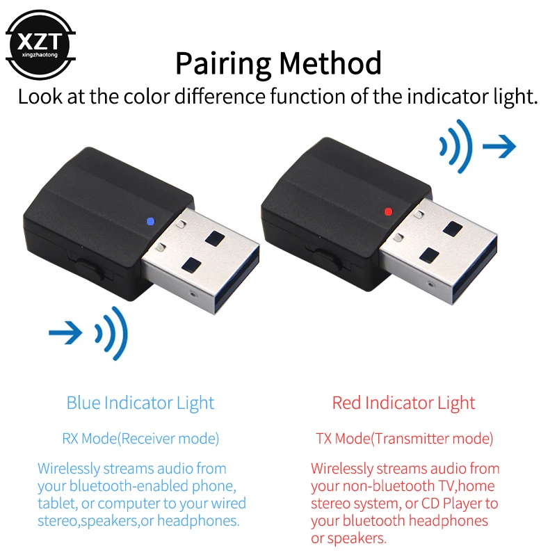 USB Bluetooth адаптер передатчик аудио приемник 5 0 мини стерео AUX разъем 3 мм для ТВ ПК