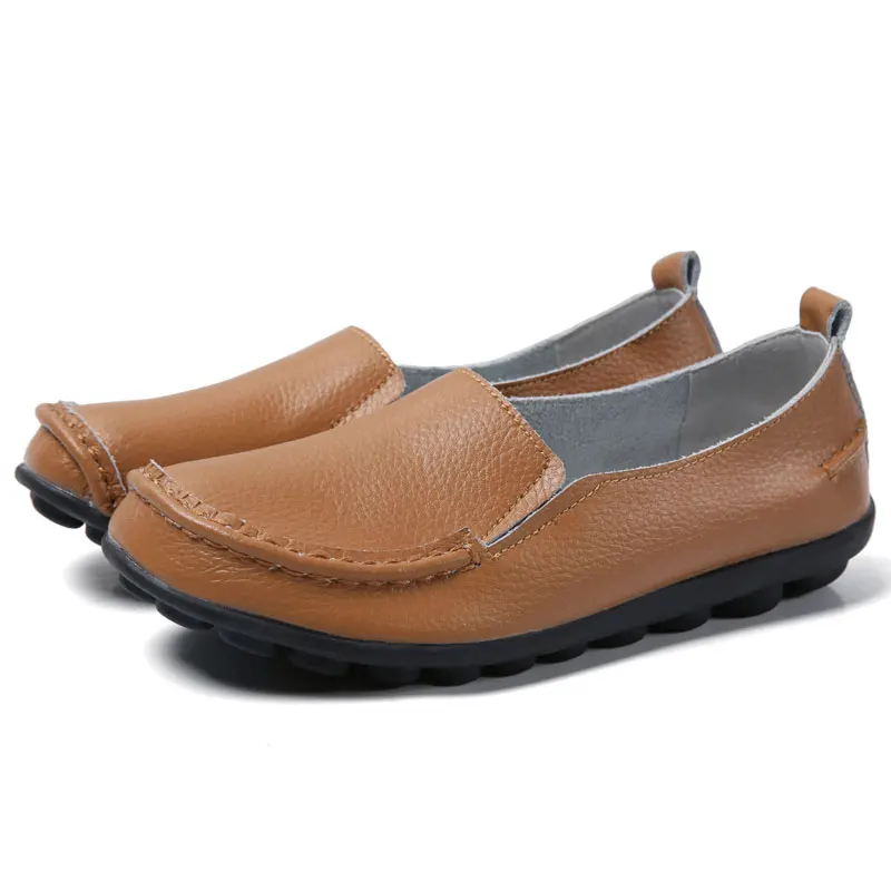 

Women Shoes Soft Genuine Leather Shoes Woman Tenis Feminino Non-slip Ballet Flats Sneakers Women Casual Shoes Ladies Plus Size