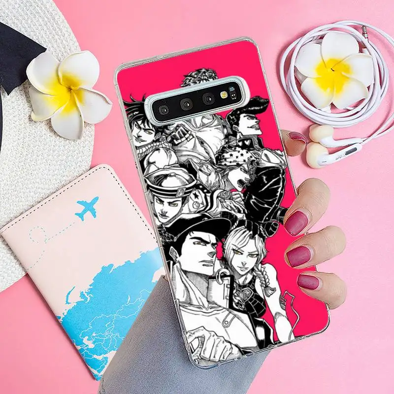 

JOJO BIZARR ADVENTUR Phone Case Transparent for Samsung A71 S9 10 20 HUAWEI p30 40 honor 10i 8x xiaomi note 8 Pro 10t 11
