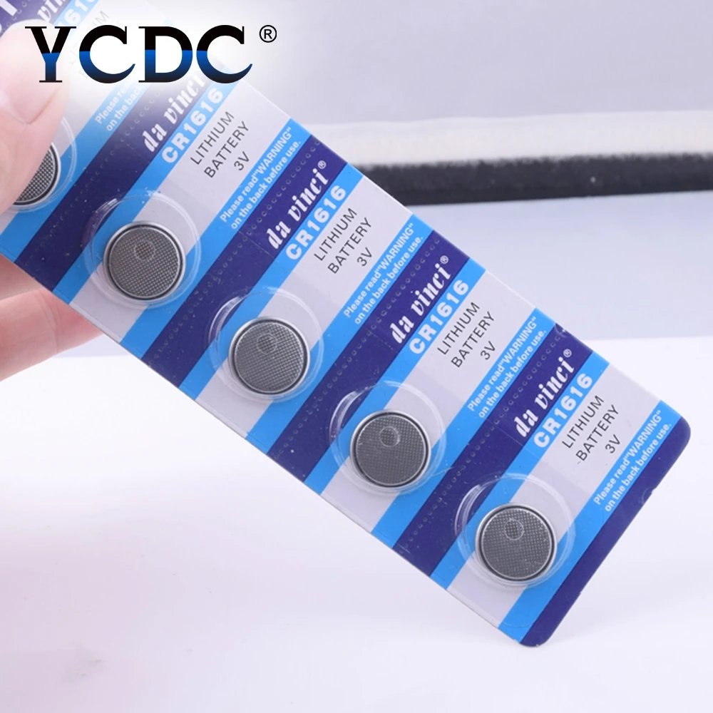 50 шт. CR1616 кнопочный аккумулятор 3 в литиевые батареи CR 1616 BR1616 ECR1616 5021LC для часов
