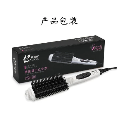 

2 in 1 Anion Fast Heat Curler Hair Straightener Electric Hair Comb Brush Straightening Irons Multifunction Salon Curling Tool