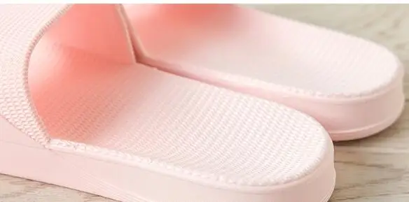 

European leather slippers women's high end indoor super thick soled walking anti slip waterproof leather sandals