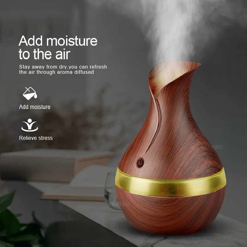 Мини USB увлажнитель воздуха KBAYBO 300 мл аромадиффузор эфирного масла с светодиодный