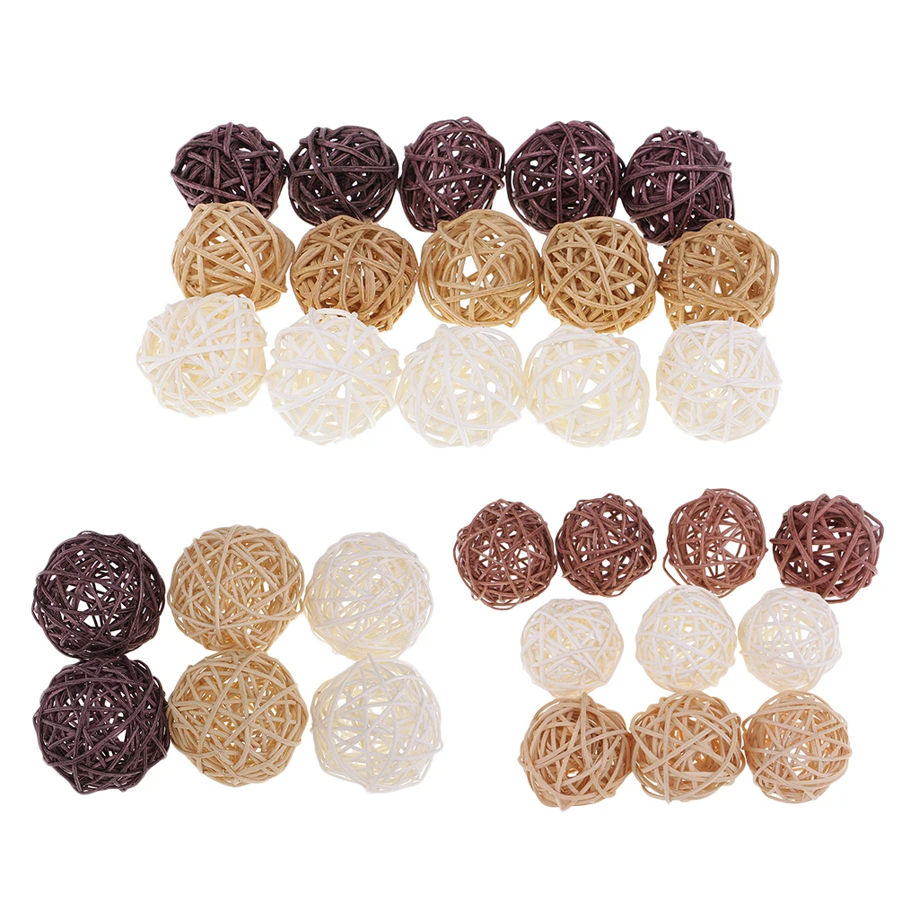 Комплект из 31 натуральный шары виноградной лозы Диаметр чаша и наполнителя вазы