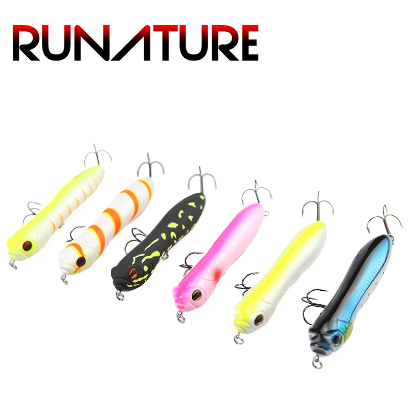 Runature 130 мм/30 г Topwater жесткий карандаш рыболовные приманки искусственная приманка рыболовные снасти приманка-карандаш для рыбалки 3D глаза приманка