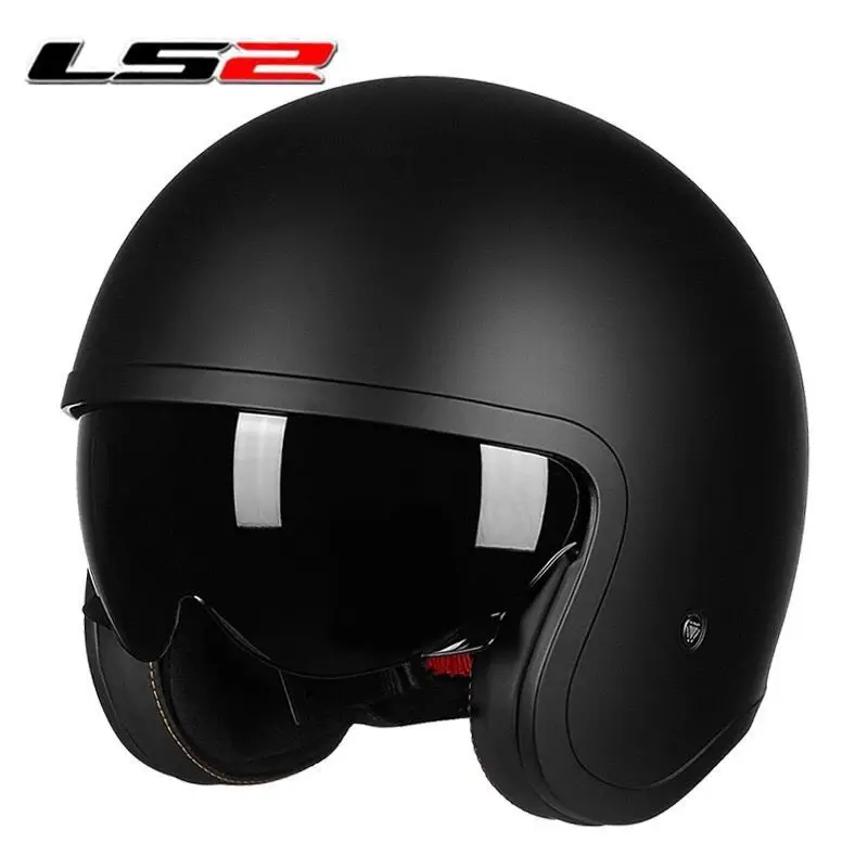 Мотоциклетный шлем унисекс для мужчин и женщин винтажный с открытым лицом