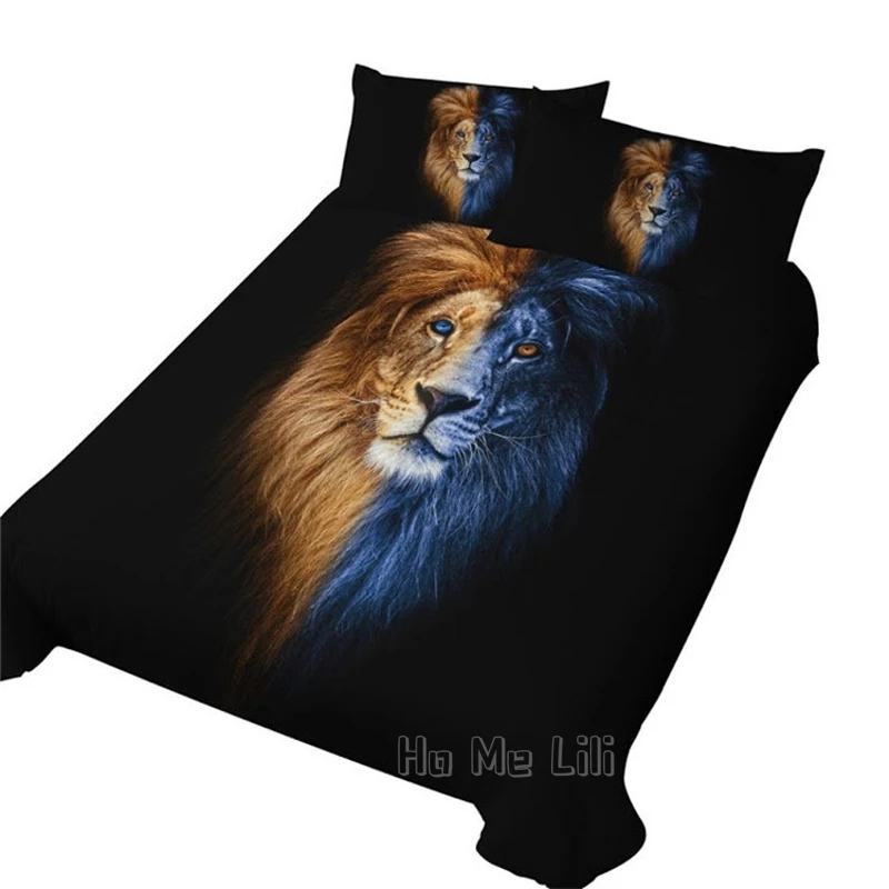 Набор пододеяльников с рисунком животных постельное белье тропическим принтом