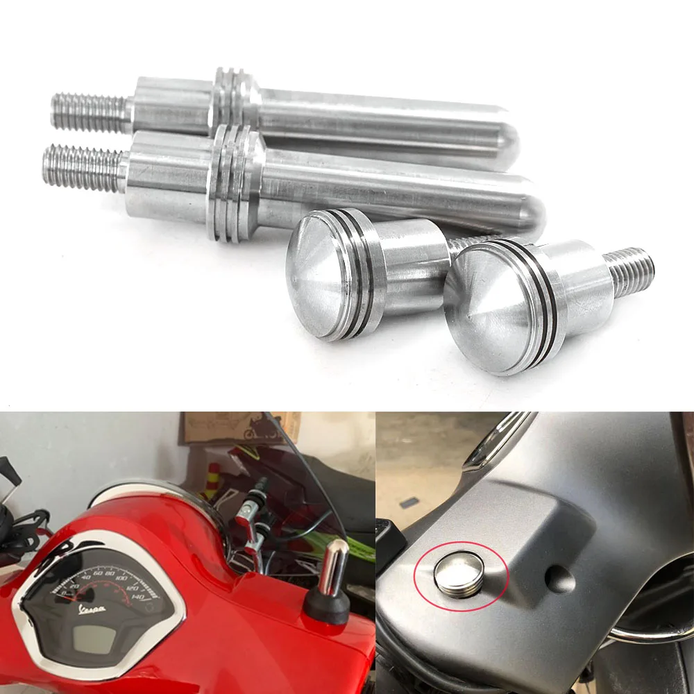 Motorcycle Scooter Rearview Mirror Seat Screw Bolt Decorative Cap for Piaggio VESPA PRIMAVERA SPRINT 150 S150 LX150 LXV150 | Автомобили и