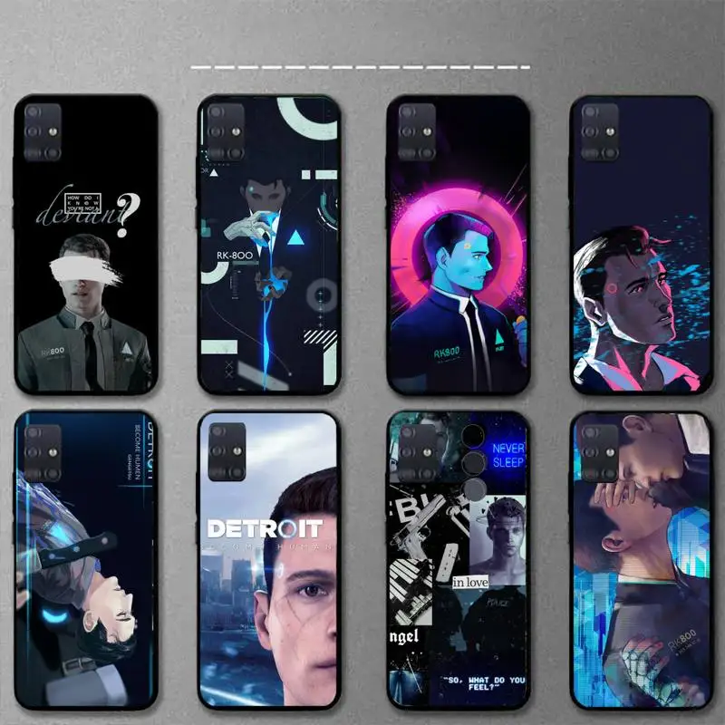 

Detroit Become Human RK800 Connor Phone Case For Samsung S21 S30 S10 S9 S8 S7 S6 S5 plus lite ultra edge soft Cover Fundas