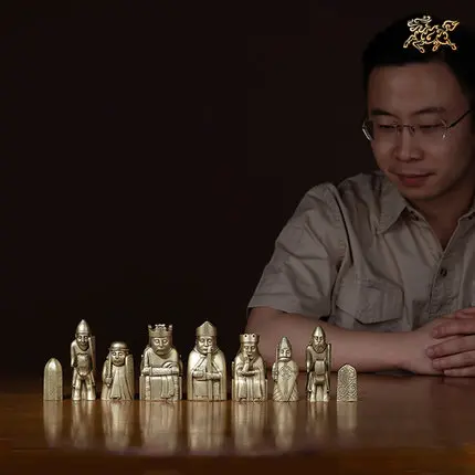 Медные поделки ограниченного выпуска украшение Льюис Chessmen художественная