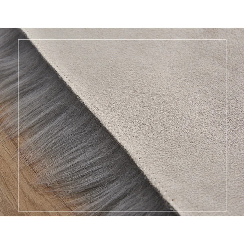 

80*180cm Oval Fur Faux Artificial Sheepskin Carpet Washable Seat Pad Fluffy Rugs Hairy Wool Soft Warm Carpets For Living Room