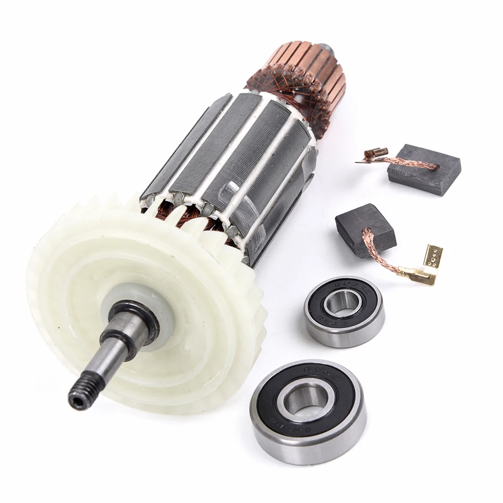 

AC220-240V Armature роторный якорь Kit для Makita 9553HB 9553HN 9554NB 9553HN 9555HN аксессуары для роторных двигателей