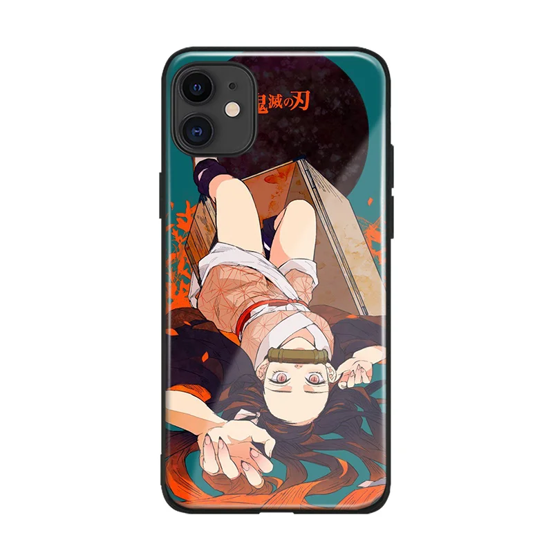 AE 2588 Kamado Nezuko Kimetsu no Yaiba Demon Slayer мягкий силиконовый стеклянный чехол для телефона для iPhone 6 6s 7 8 Plus X XR XS 11 Pro max - Цвет: AE 2588