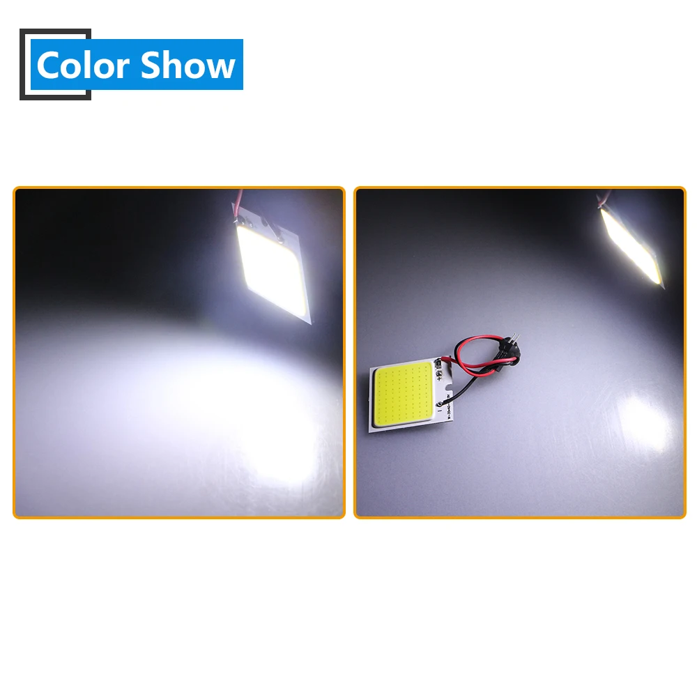 50X DC12/24V COB 48 SMD Светодиодная Панель светильник для грузовых автомобилей чтение