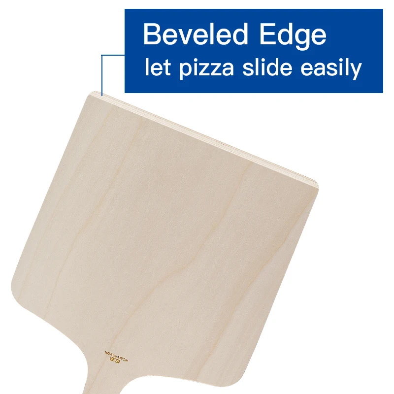 Wooden Pizza Peel 3 Pcs Board Paddle Bread Fruit Cutting Kitchen Shovel Spatula Tool | Дом и сад