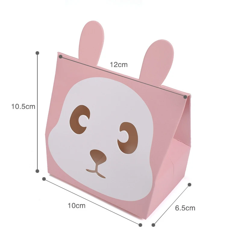 5 шт. коробка с пандой и кроликом шоколадный подарок свадебный конфета боит драже