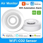 Датчик умного дома Tuya, Wi-Fi детектор CO2 Hcho VOC, датчик формальдегида и углекислого газа с автоматической сигнализацией для Alexa Smart Life