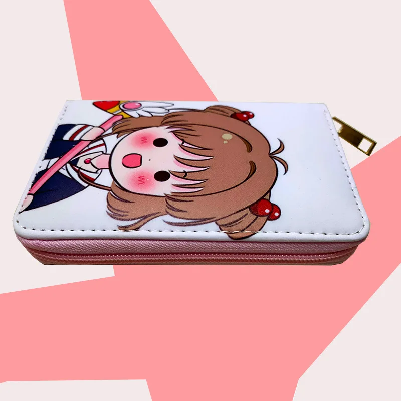 Cardcaptor Сакура женский кошелек для карт короткий на молнии Женский мелочи