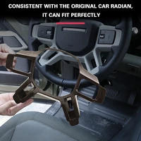 new black oak grain carbon fiber abs for land rover defender 110 2020 car inner car steering wheel trim car accessory