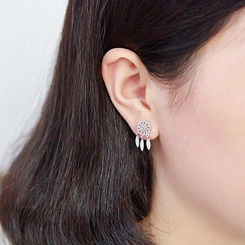 MEETSOFT посеребренные предотвращающие аллергию модные серьги-капли для женщин