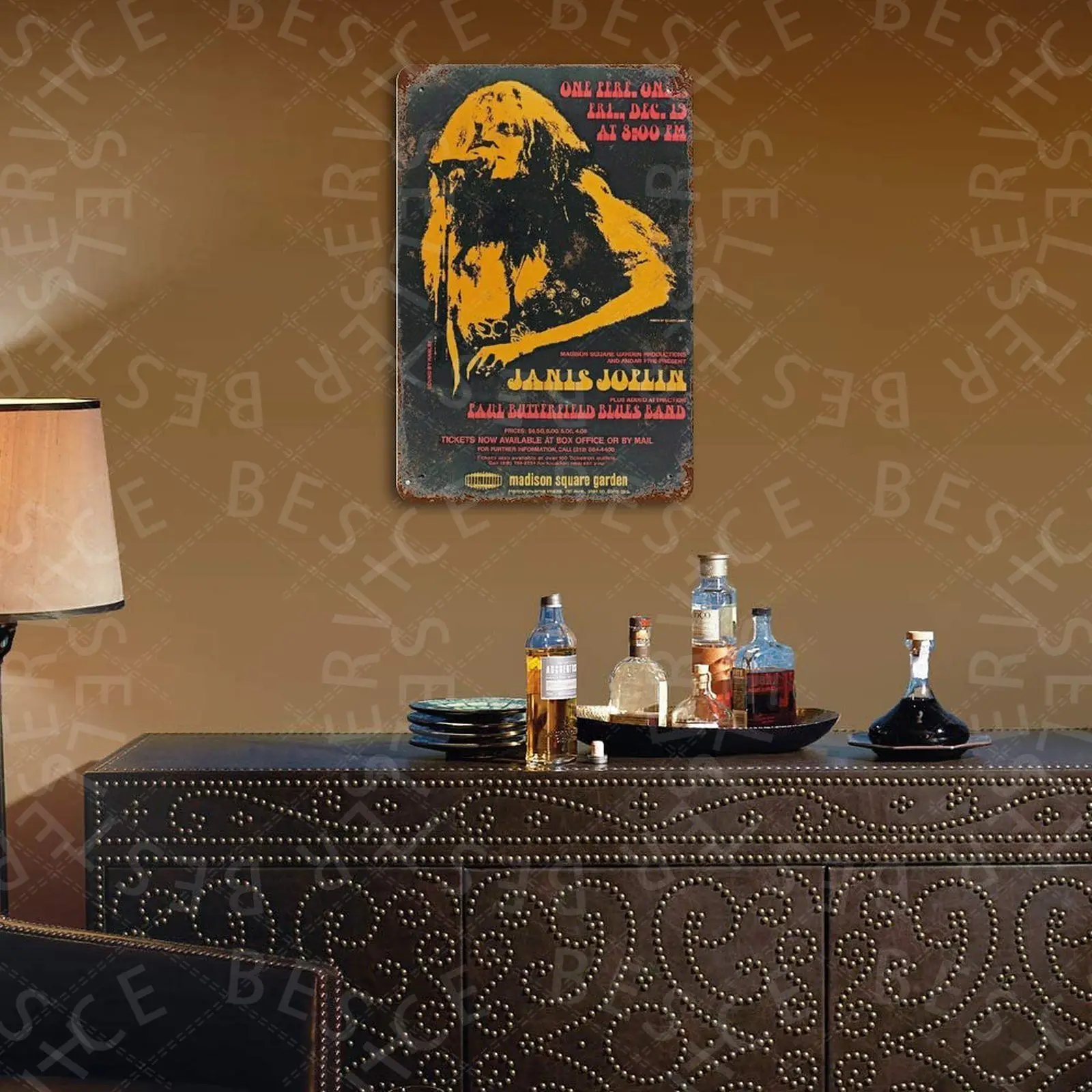 

1969 Janis at Madison Square Garden Tin Signs Retro Plaque Home Decor Wall Sticker Iron Art Poster Plates 20x30cm