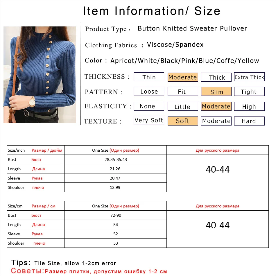 

2020 Turtleneck Sweater Women Long Sleeve Button Slim Knitted Woman Sweaters Pullover Autumn Winter Warm Sweater Jumper Tops