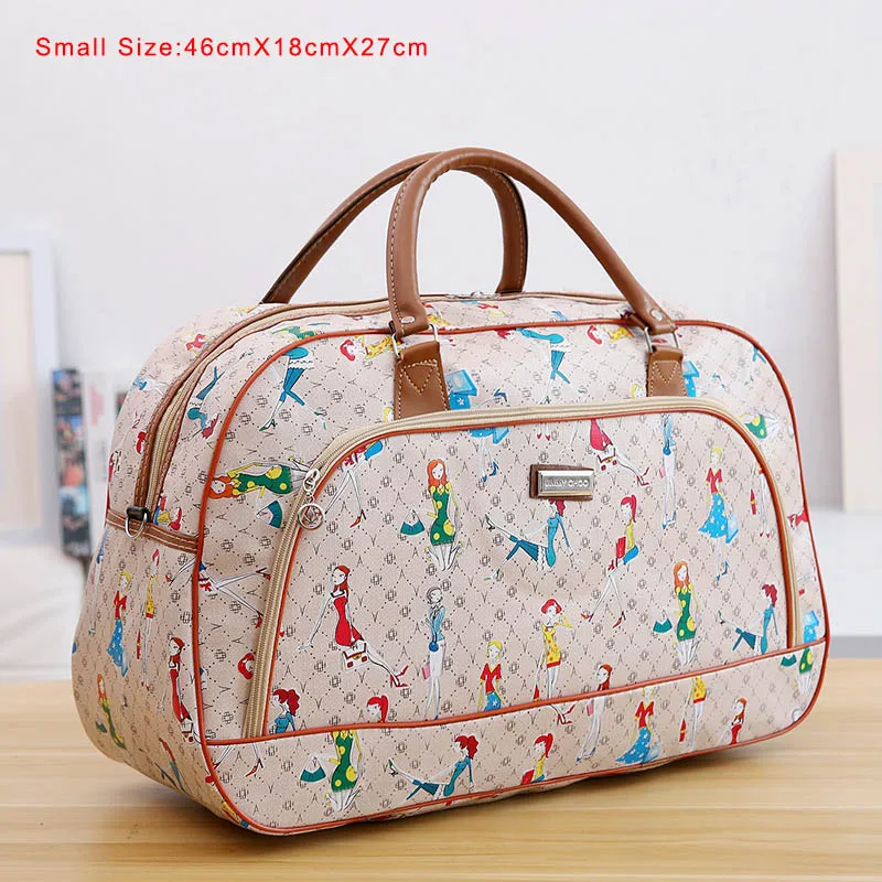 WOBAG новые женские дорожные сумки модные из искусственной кожи большой емкости Водонепроницаемые с принтом багажные сумки мужские повседневные дорожные сумки - Цвет: Girl-S