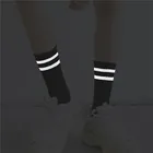 Флуоресцентные модные носки, женские носки без пятки, светоотражающие, модные уличные хлопковые студенческие носки в стиле хип-хоп, светящиеся крутые ночные носки