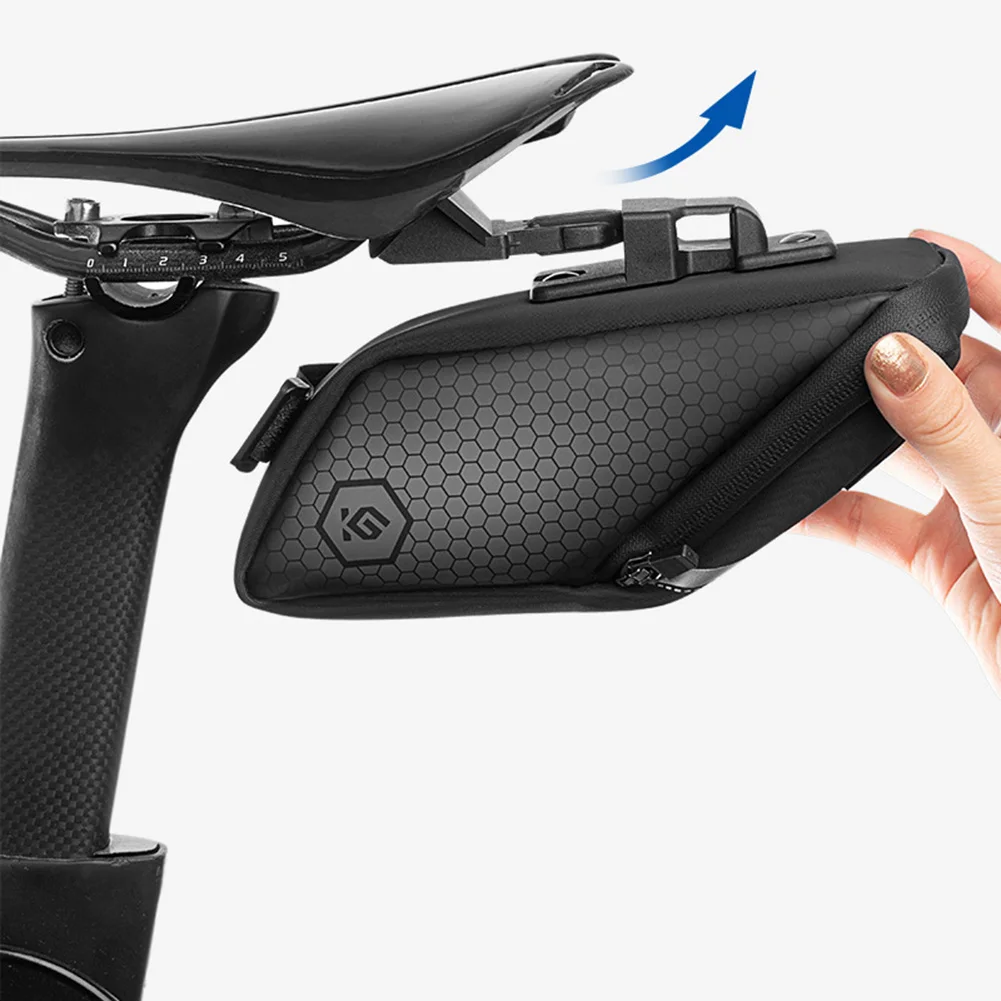 

MTB Pouch Bike Bag Bicycle Under Seat Cycling Rear Pack TPU 1.2L Storage