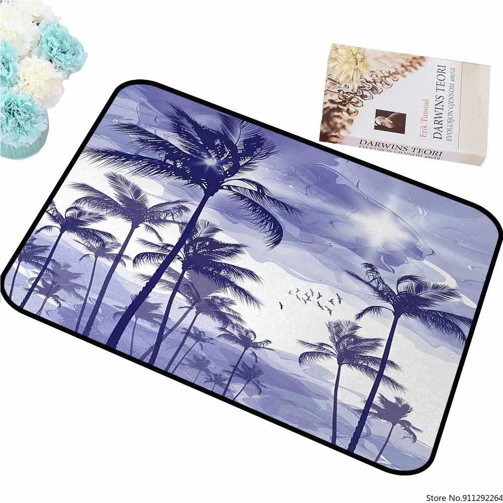 Дверной коврик для домашних животных Современная иллюстрация экзотических