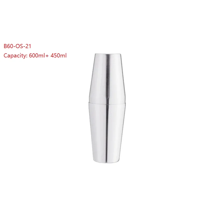 600ml and 450ml Шейкер CS-60S 600 мл из нержавеющей стали шейкер для Бостонского коктейля плюс 450 мл чашка из нержавеющей стали для кухни вечерние принадлежности - Цвет: 600ml and 450ml