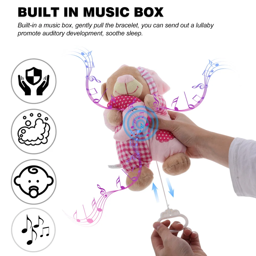 

Baby Soothing Sleeping Doll Cartoon Stuffed Bear Sleep Soother