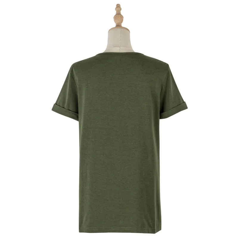 

Summer New Solid Fashion Breasted Homewear Short Sleeve Tops Women Casual O Neck Plus Size T Shirt Female Ropa De Mujer Top 2021