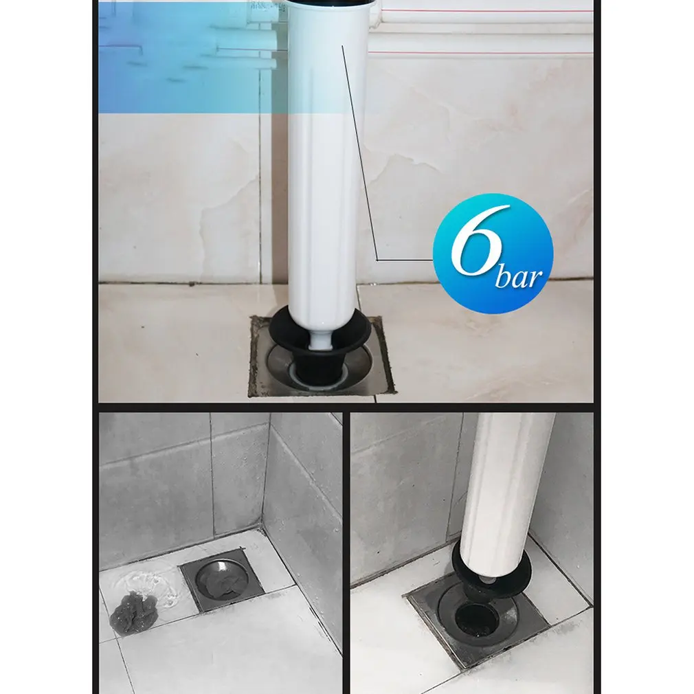 

Sewer Dredger Toilet High Pressure Air Ventilation Toilet Dredge Pipe Dredger Convenient Quick Clean Manual