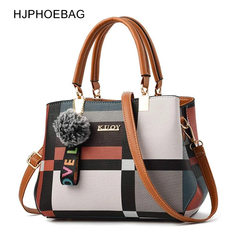Брендовые клетчатые повседневные женские сумки HJPHOEBAG лидер продаж вечерний