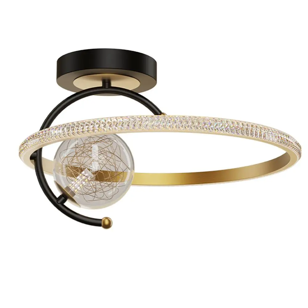 Светодиодный потолочный светильник для гостиной хрустальный круглый квадратная