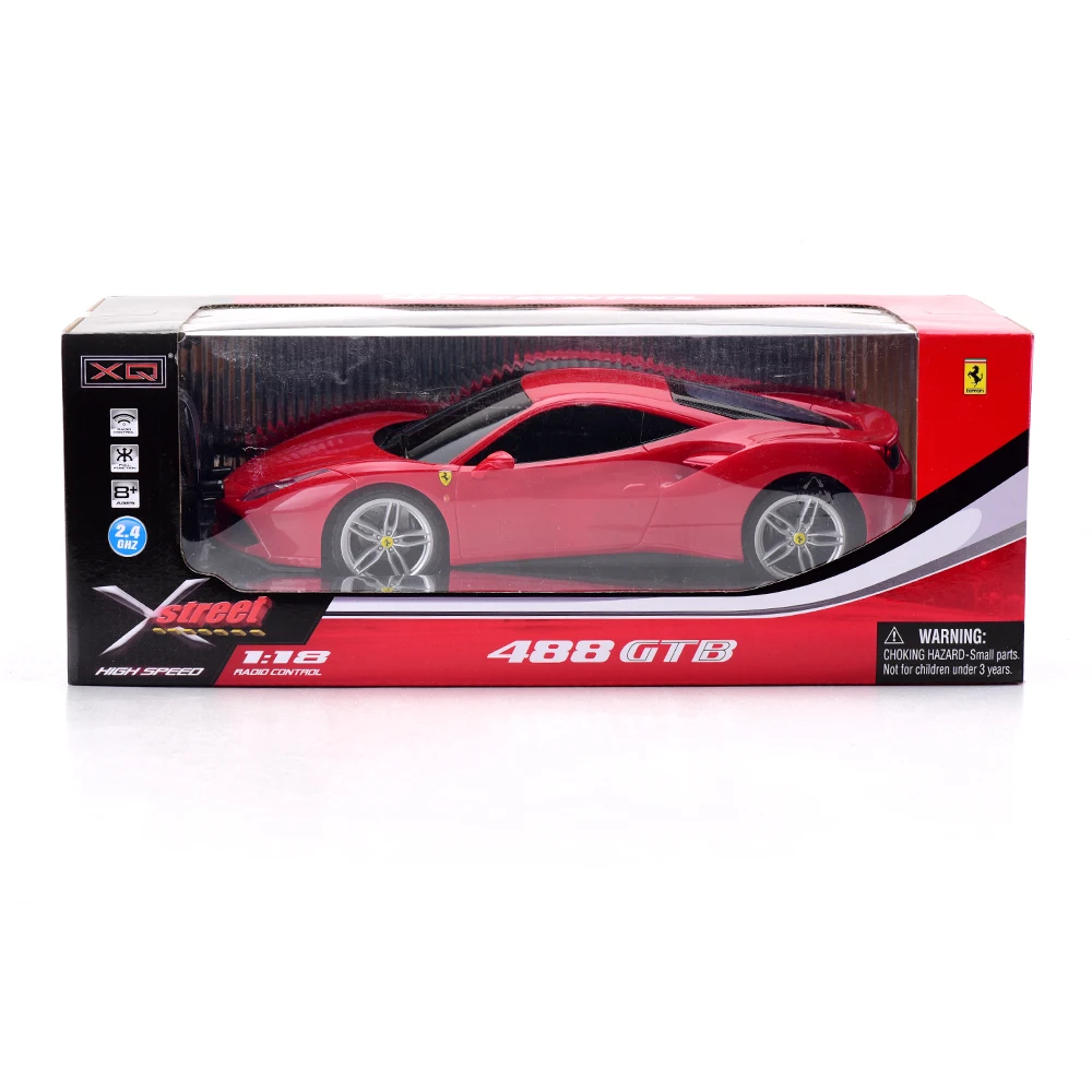 

XQ 1/18 Radio Remote control car RC Car for Ferrari 488 GTB AA Sport Racing Car Toys For Boys Gift For Adults Christmas Gift