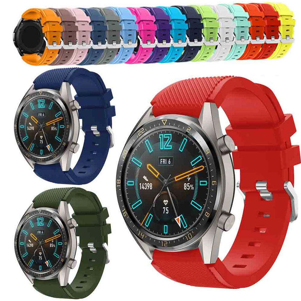 

22mm Silicone Watch Band For Samsung Gear S3 Frontier/Classic For Huami Amazfit Stratos 2/2S replace Smart Watch Straps