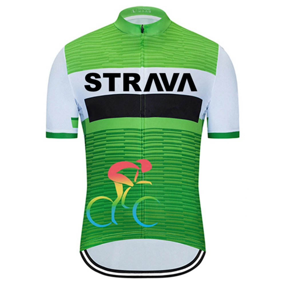 

Men's Cycling Jersey Summer Quick Dry Breathable Short Bicycle Clothes Ropa Maillot Ciclismo Bike Sportswear Tops STRAVA