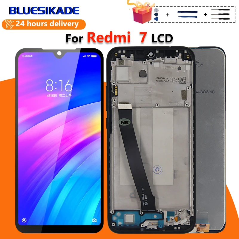 

ЖК-дисплей с сенсорным дигитайзером в сборе для Xiaomi Redmi 7, 3 А + 6,26 дюйма