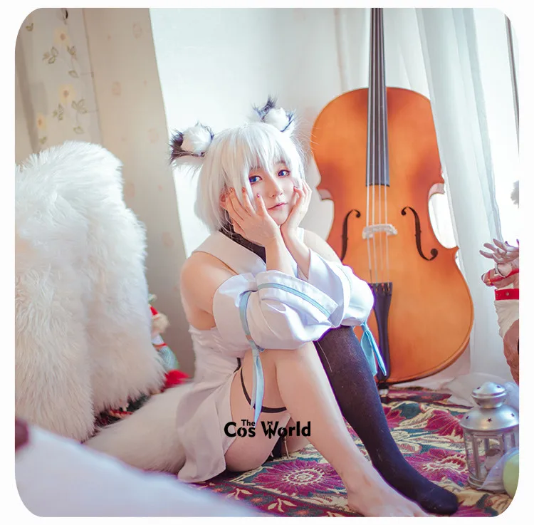Youtuber Hololive Shirakami Fubuki топы с животными лисицей шорты униформа наряд Аниме косплей