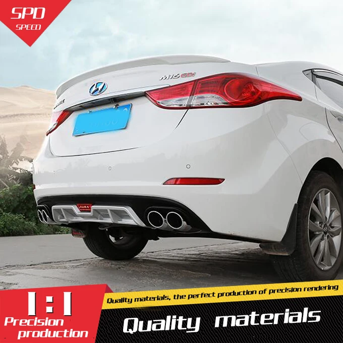 Задний диффузор для заднего бампера Elantra из АБС-пластика | Автомобили и мотоциклы